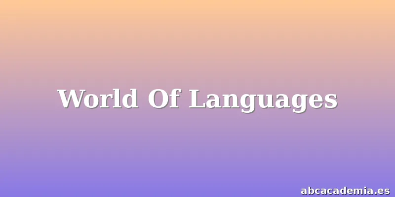 World Of Languages