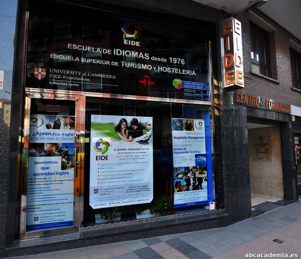 EIDE Santurtzi | Academia de Inglés | Exámenes Cambridge | Escuela de Turismo y Hostelería | Francés | Japonés | Alemán