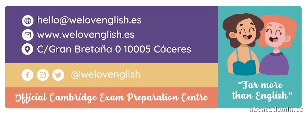 We Love English | Academia de inglés en Cáceres