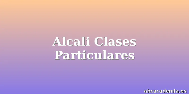 Alcali Clases Particulares