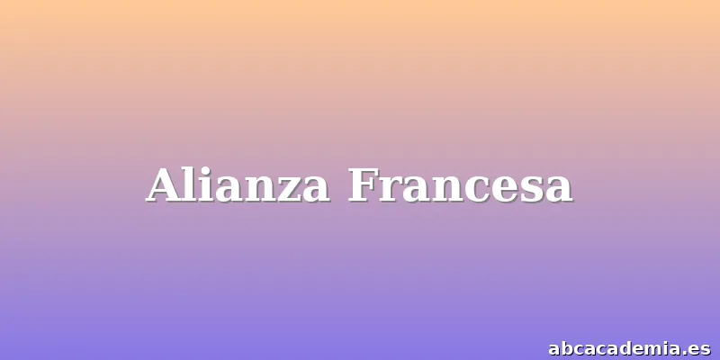 Alianza Francesa