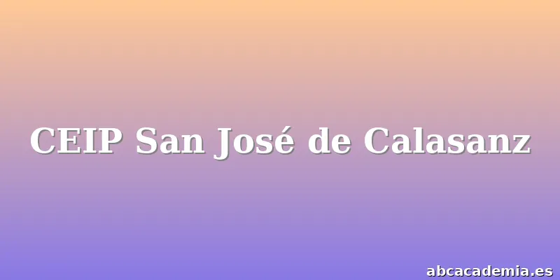 CEIP San José de Calasanz