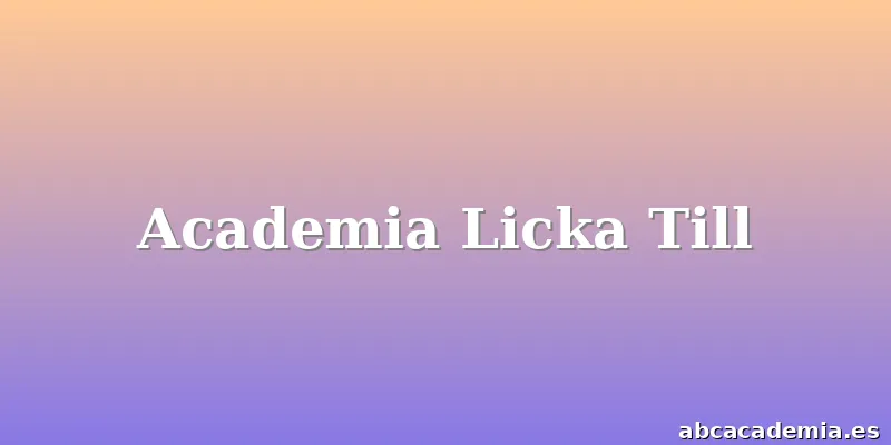 Academia Licka Till