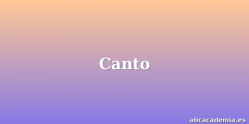 Canto