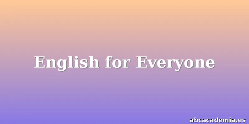 English for Everyone