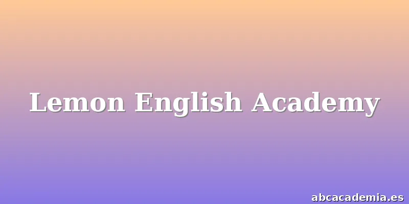 Lemon English Academy