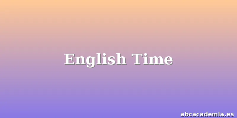 English Time